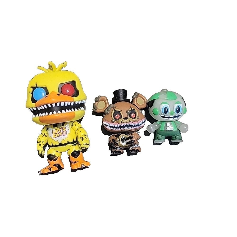 Funko POP Loose Five Nights of Freddy's Nightmare Chica etc.. figures